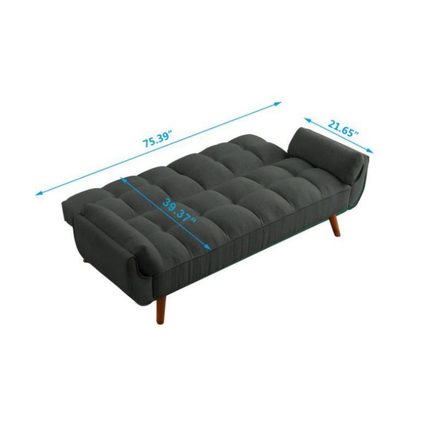 Velvet Sofa Furniture Adjustable Backrest Loveseat