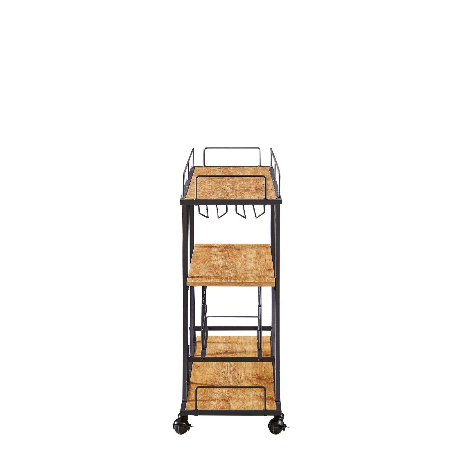 Kitchen Cart 3-Drawer Removable Storage Rack Trolley Cart With Rolling Wheels