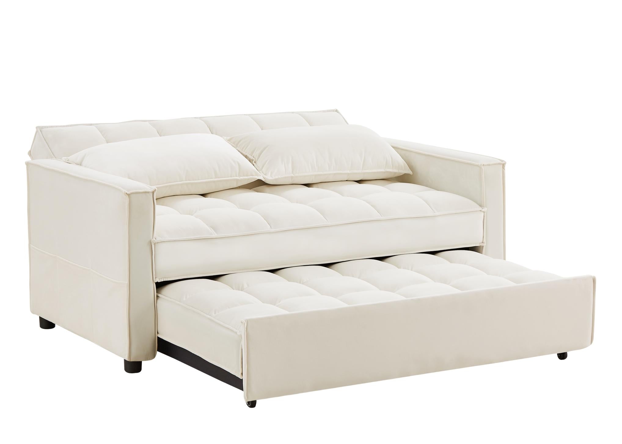 Furniture Sofa Bed With 2 Pillows For Living Room