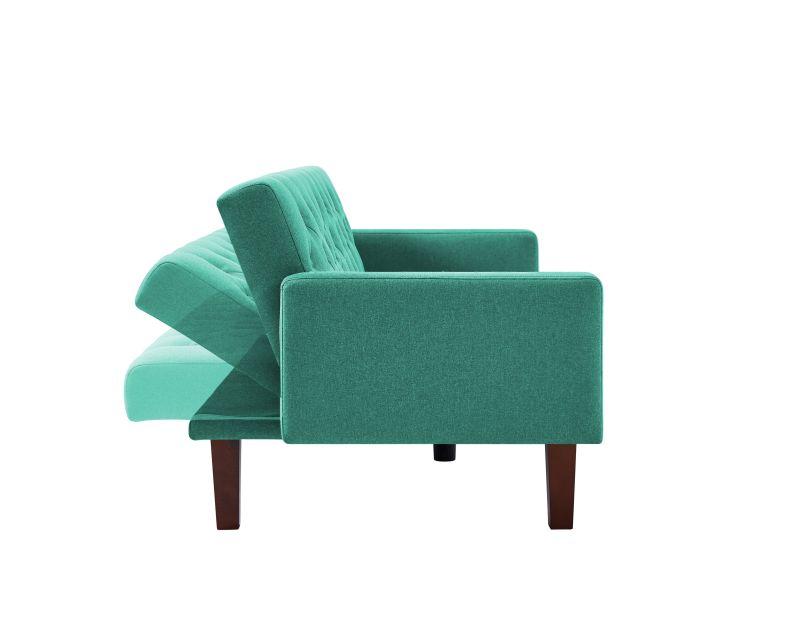 Factory Tufted Back Sofa Mid-Century Convertible Sofa Bed For Living Room