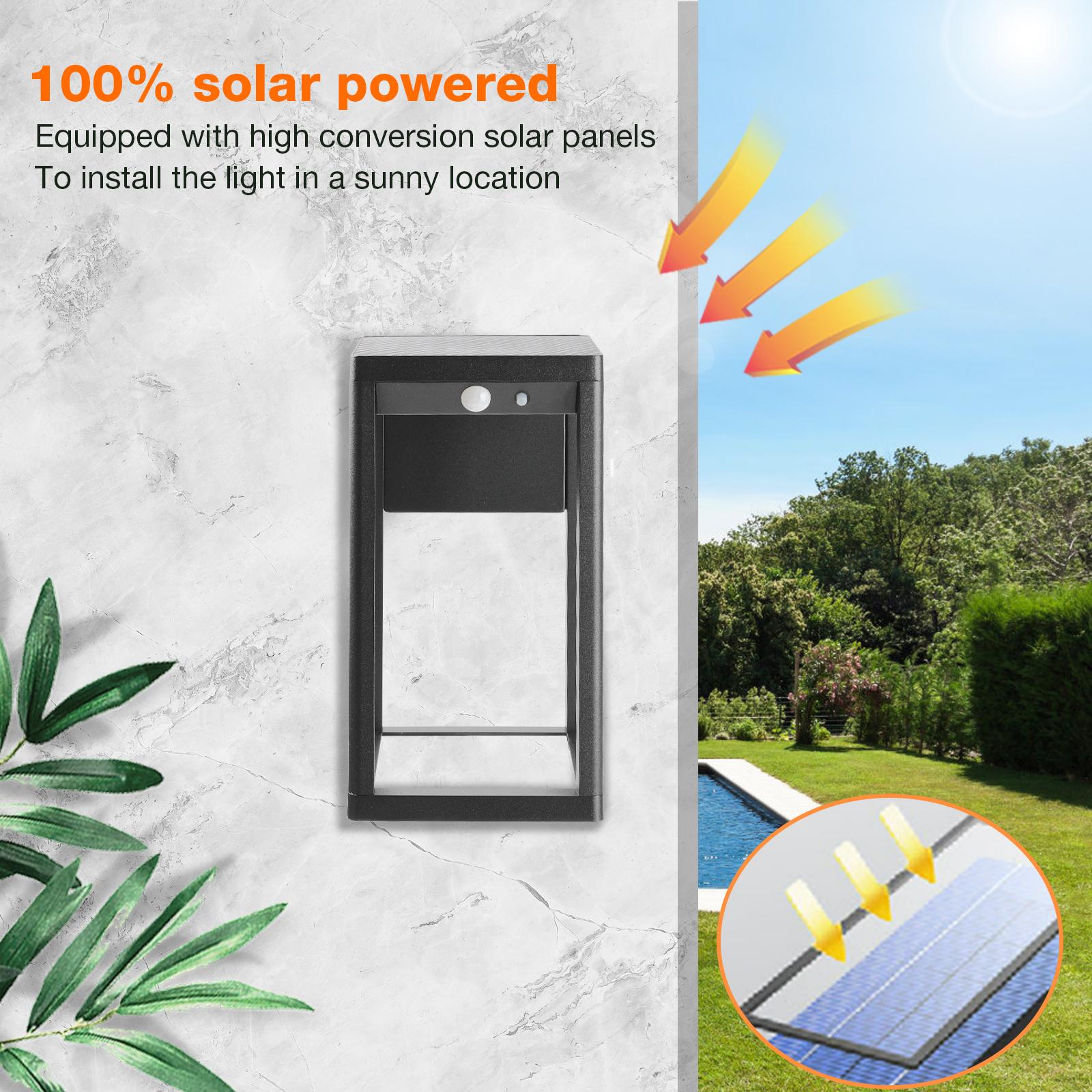 inowel Solar Outdoor Wall Light Dusk To Dawn Lantern Led Ip44 1984