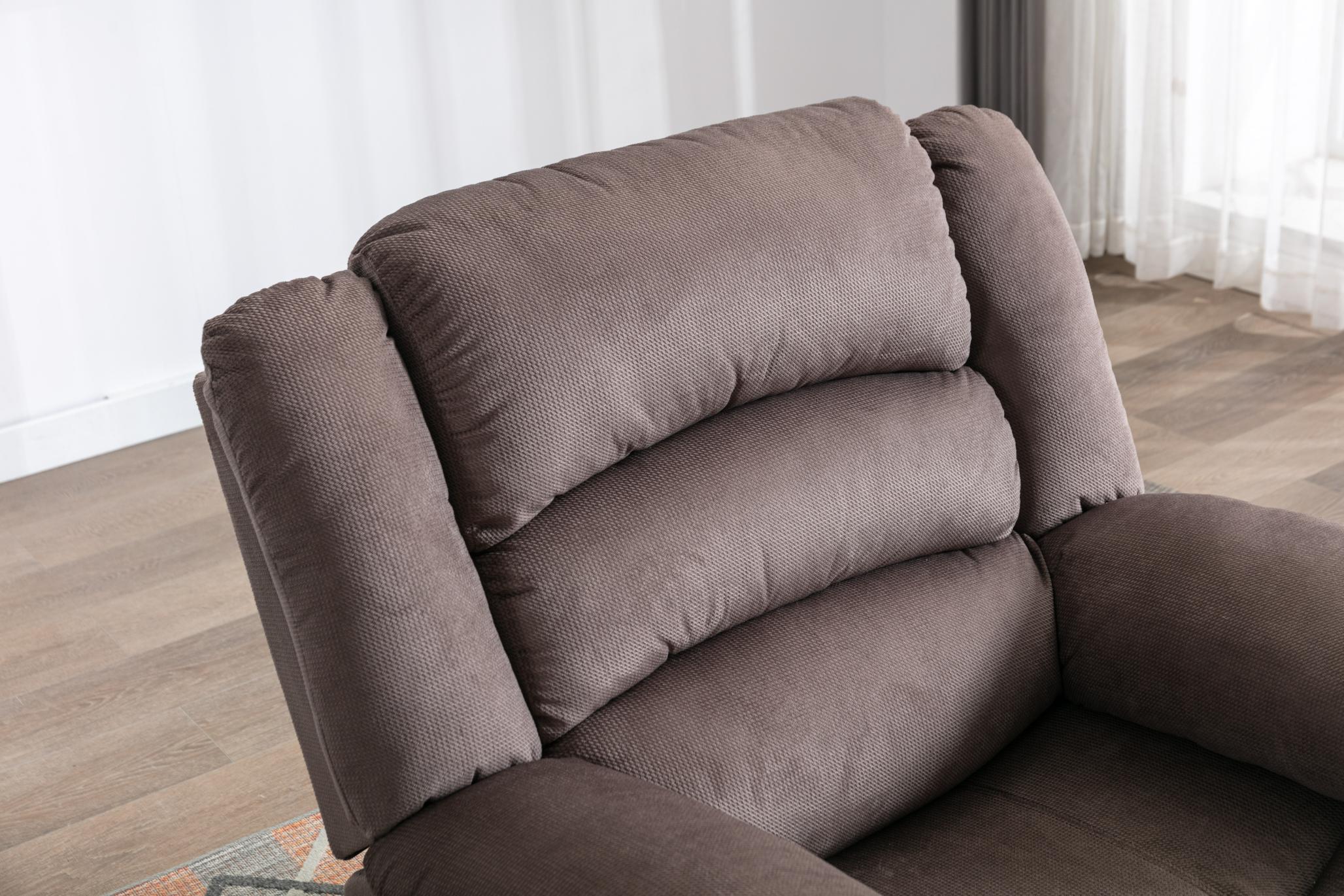 Classic Electric Recliner With Soft Cushion And Back, Small Sofa With Comfortable Armchair